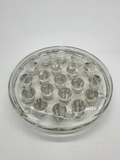 Vintage Pressed Glass 19 Hole 5  Flower Frog Flat