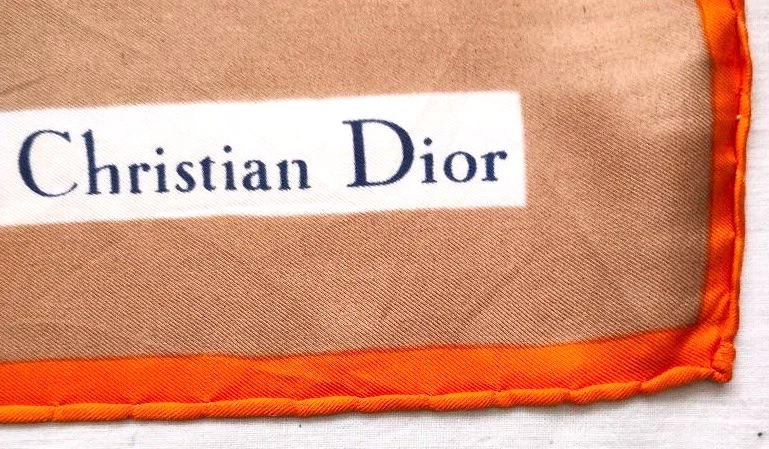 Christian Dior vintage silk scarf - vibrant floral print - 30 x 30 inches - Image 3 of 4