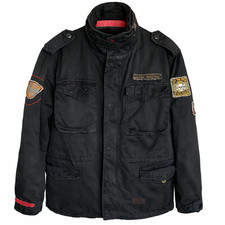 Alpha Industries M65 Field Jacket Uomo L Giacca Militare Nero