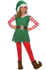Brand New Santa's Helper Girl Christmas Elf Child Costume Small 