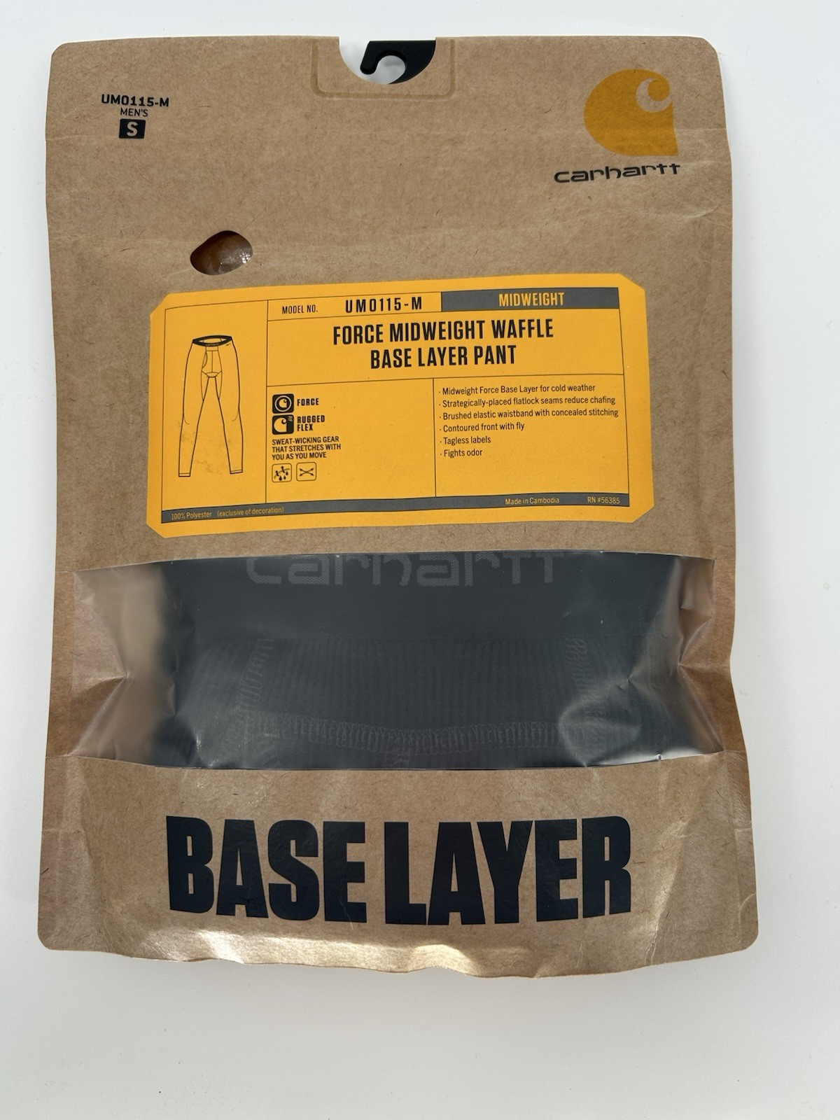 Carhartt Men’s Thermal Midweight Base Layer Pants Size Small