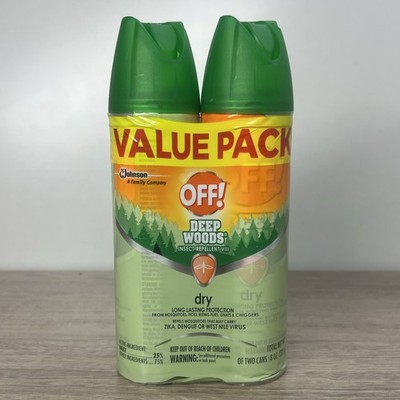 OFF! Deep Woods Insect Repellent Dry, 4 oz. (2 ct) 8 Ounce