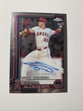 2025 Topps Chrome Update Series Autograph Samuel Aldegheri #CRDA-SA (RC,AU)