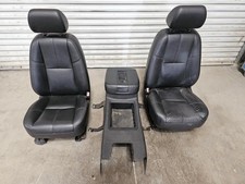07 08 Silverado Sierra Used Front Black Leather Power Seats W Console Shipped 07 08 Silverado Sierra Used Front Black Leather Power Seats W Console Shipped
