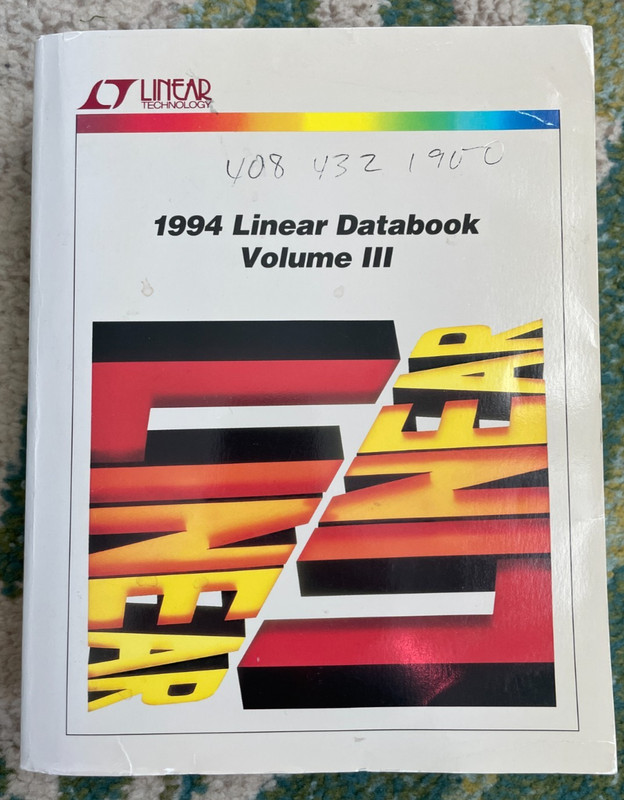 Linear Technology 1994 Linear Databook Volume III Vintage