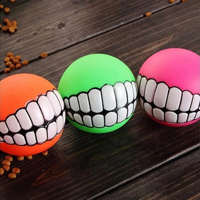 Dog Balls Toys Squeaky Fetch Sound Ball Pet Dog Puppy Squeaky Chew Toy Squeaker