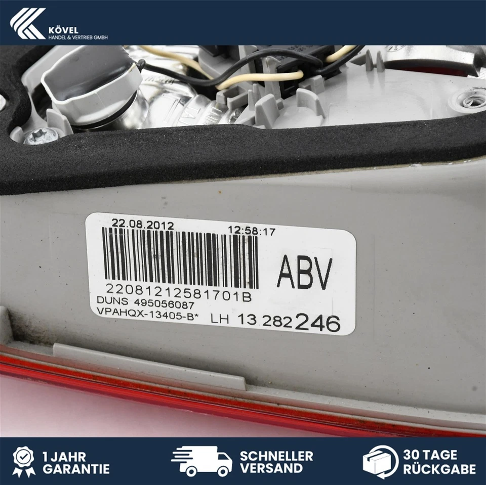 Feu Arrière Gauche Intérieur Opel Astra J Break 13282246 - Photo 4/4