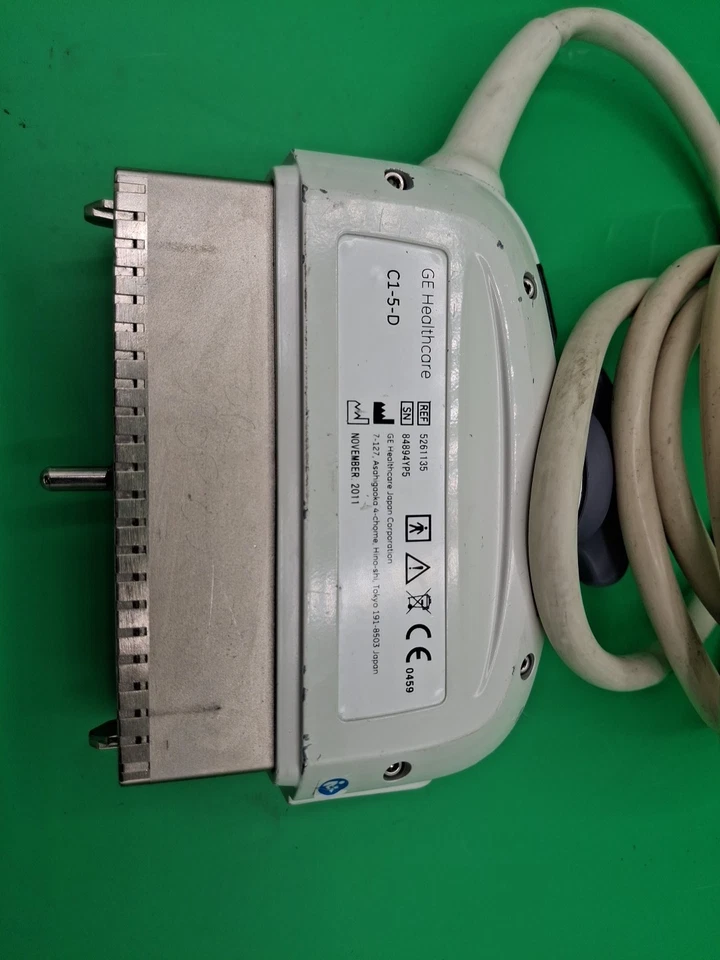 Sonda transductora de ultrasonido matriz convexa GE C1-5-D REF 5261135 ~94894YP5 Foto 2 de 4