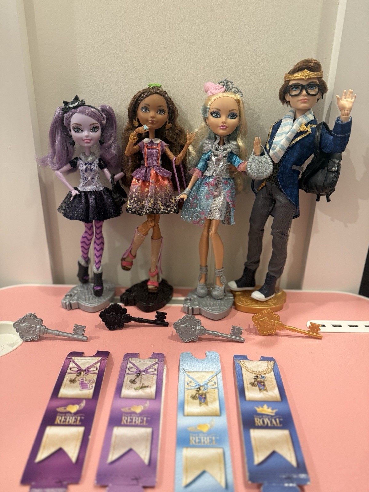 Ever After High Cedar Wood Darling Charming Kitty Cheshire Dexter Charming Dolls