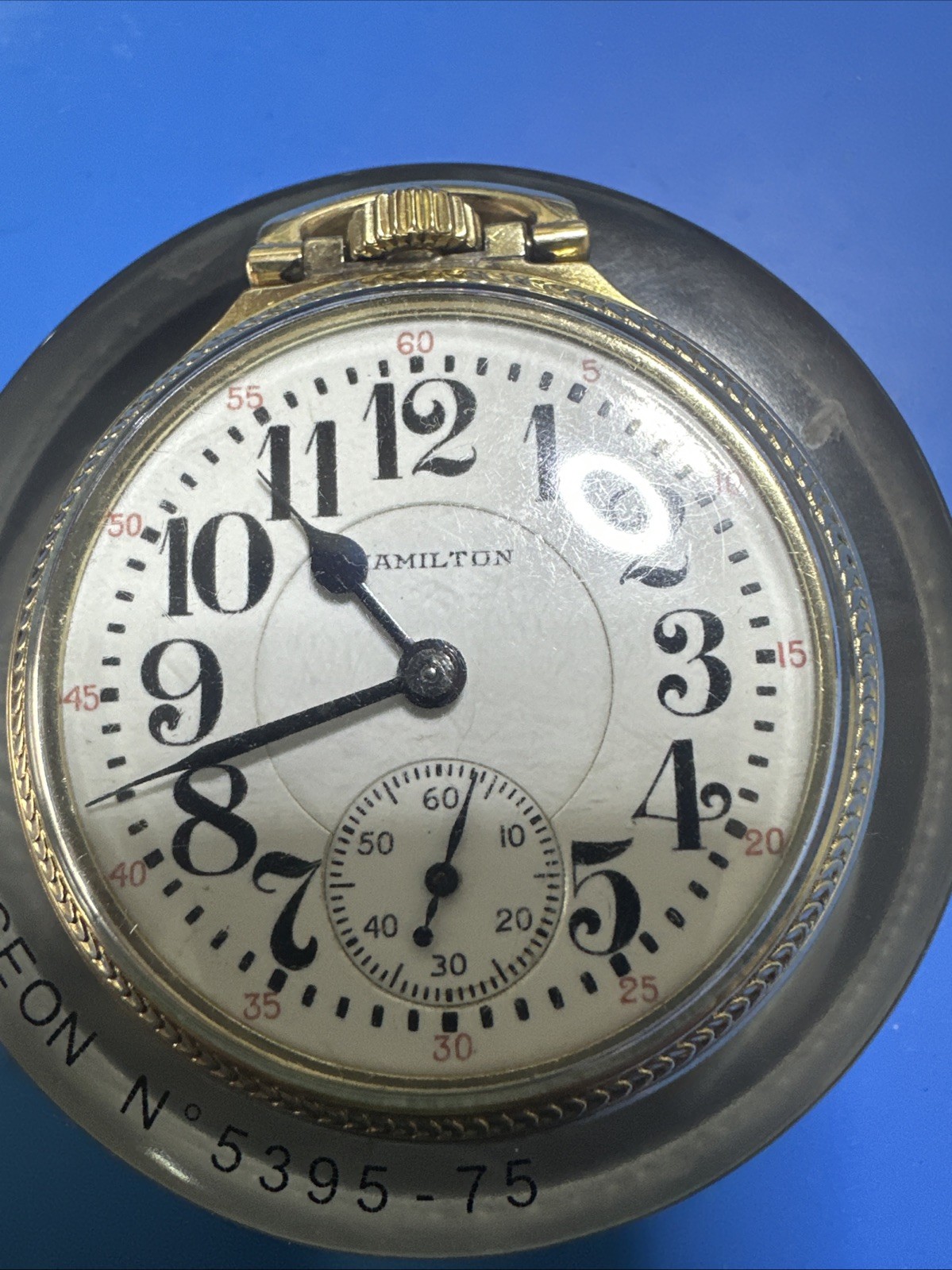 1931 Hamilton 21j 992 Railroad Grade 16s 10k Gold Filled Pocket Watch Runs