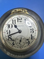 1931 Hamilton 21j 992 Railroad Grade 16s 10k Gold Filled Pocket Watch Runs