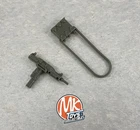 1982 1983 GI JOE 3.75” - SNAKE EYES - ACCESSORY PACK AMMO BAG & SUBMACHINE GUN