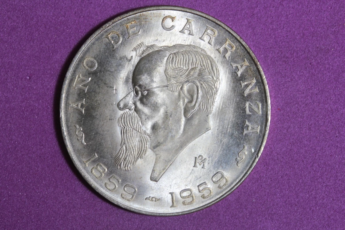 5 Pesos 1959 Silver Mexican Coins (1905-Now) for sale | eBay
