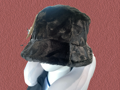 Nike Apex Faux Fur Bucket Hat Unisex Casual Hat Sportswear Black