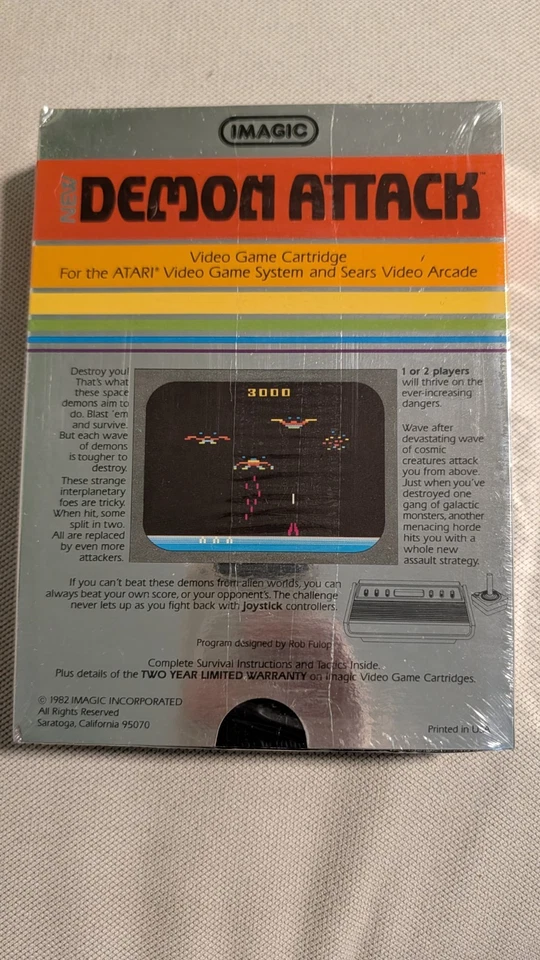 IMAGIC Demon Attack for the Atari 2600!  NIB!! - Image 2 of 4