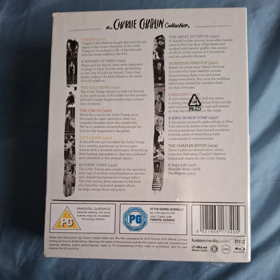 The Charlie Chaplin Collection - Curzon Artificial Eye Blu Ray NEW SEALED rare - Image 2 of 4