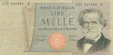 Italy / Italy - 1000 Lire - 1969 - Series CD - Used