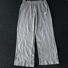 Vintage Nike Mens Wide Leg Sweatpants Heather Grey Relaxed Fit Joggers Size M