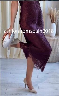 knee length dresses for ladies JENA TANG | Zara Satin Lace-up Slip Dress main image 1