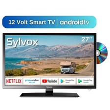 Sylvox 27 inch 12V RV TV Smart TV Built-in DVD for Car Campervan Truck Home 240V