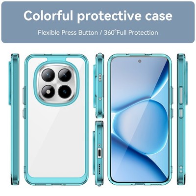 For Xiaomi Redmi Note 15 Pro+, Clear Crystal Hybrid Shell Acrylic Cover Case