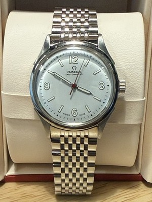 1943 OMEGA Swiss Made Manual Wind - White Dial - Stainless Steel Bracelet 
