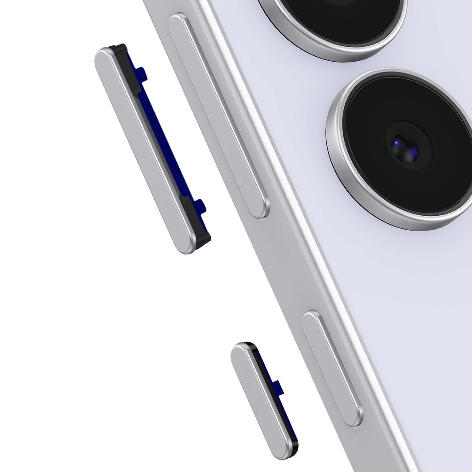Touches Power Volume Galaxy S25 FE de remplacement bleu clair complet