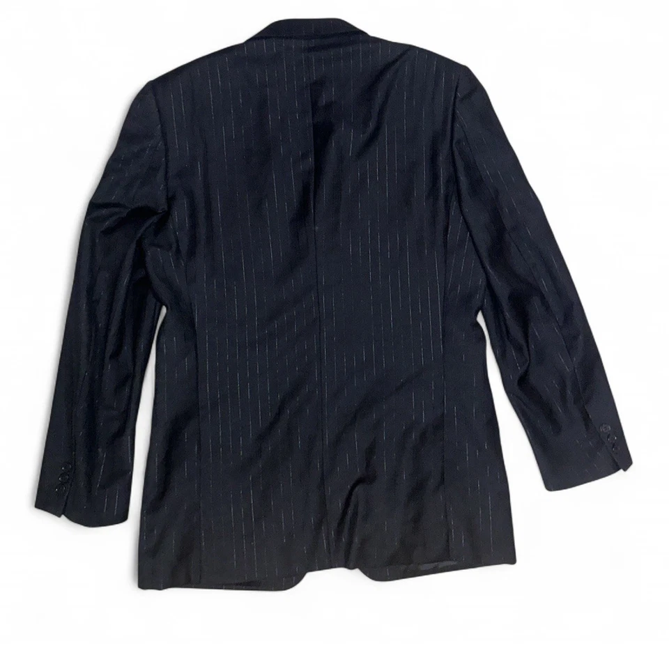 Abrigo deportivo Versace Classic V2 azul marino de lana talla 48R hecho en Italia traje chaqueta Foto 2 de 4