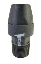 AirNet 2811 2218 80 D25 x 1 NPT Nipple Socket for 25mm & 1" Alum Blue Air Pipe