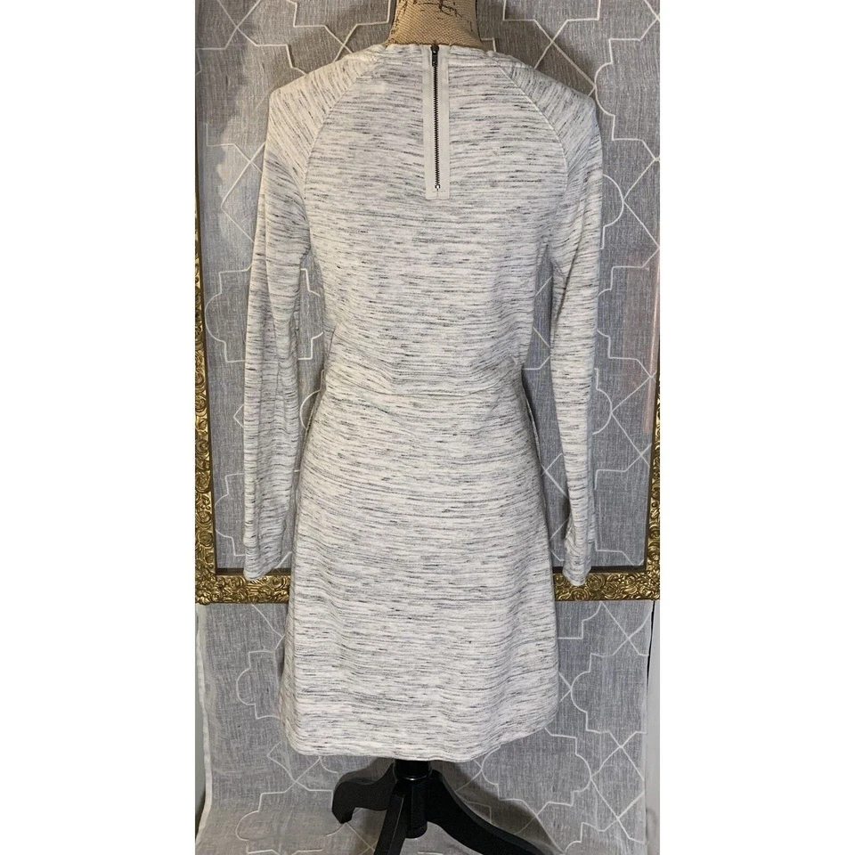 Betsey Johnson 女式小号运动衫连衣裙希瑟灰色 3/4 袖休闲 — 第 4/4 张图片