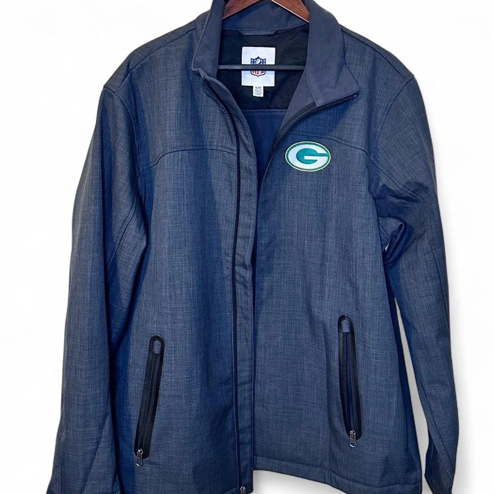 Green Bay Packers NFL Grey Soft Shell Jacket