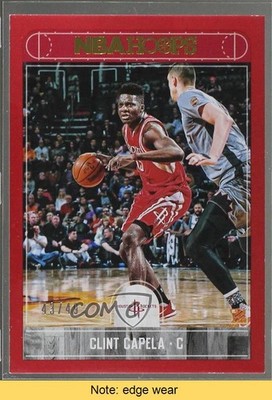2017-18 Panini NBA Hoops Red 43/49 Clint Capela #189 READ 4k8