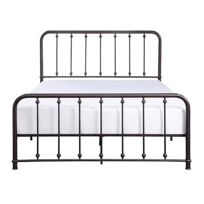 Lexicon Larkspur Eastern King Metal Platform Bed in Dark Bronze