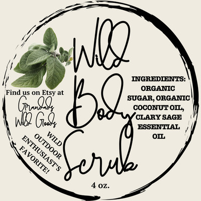 Wild Body Scrub, Non-Toxic Essential Oil Body Scrub