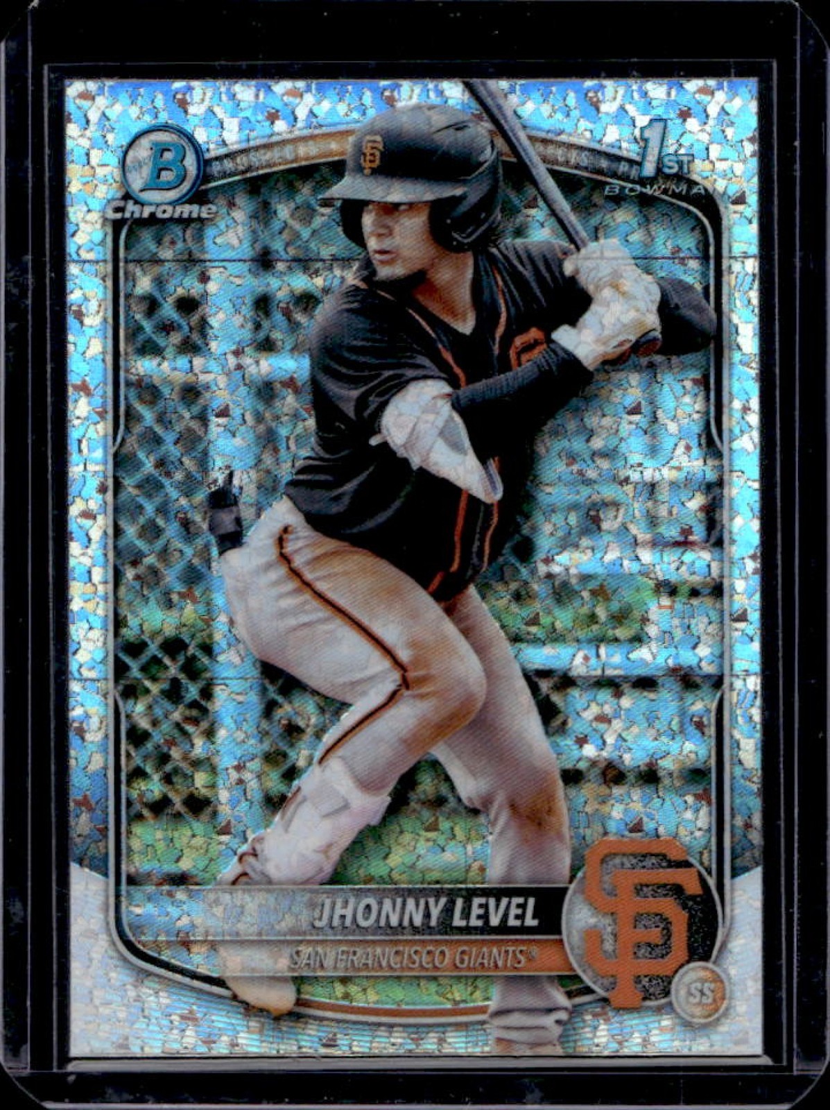 2025 Bowman Jhonny Level Chrome Mini Diamonds Refractor 1st #BCP-147