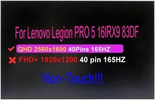 16.0" LCD Screen for Lenovo Legion PRO 5 16IRX9 83DF QHD 165Hz Non-Touch