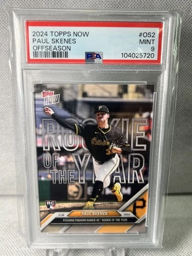 2024 Topps Now Paul Skenes Rookie Offseason PSA 9 RC #OS2 Pirates