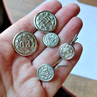 LOT Vintage FD Fire Department Collectible Buttons Uniform Hat Silver Tone LOOK — photo 3