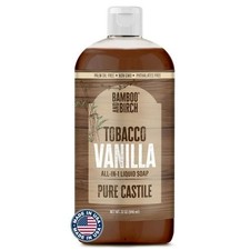 BAMBOO AND BIRCH Pure Castile Soap Liquid, Certified Palm Oil Free Natural Soap.