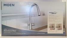 Moen 87233EWSRS Adler Motion Sense Wave Sensor High Arc Pull Out Kitchen Faucet