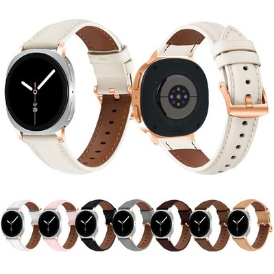 Lässig Leder Armband für Samsung Galaxy Watch 8 40mm 44mm Classic 46mm
