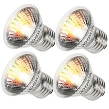 4-Pack UVA Bulbs, Fit E26 Heat Reptile Lamp, Light Turtle Heat Lamp for 25W