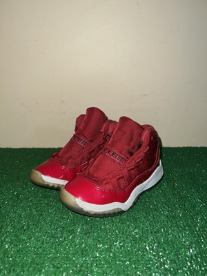 #ad Nike Air Jordan 11 Retro PS Win Like #x27;96 Red 378039 623 Size 11C NO LACES $26.00