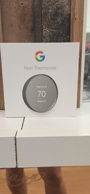 Google Nest G4CVZ GA02081-US Programmable Smart Thermostat Charcoal New Open Box