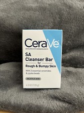 6 CERAVE SA CLEANSER BAR FOR ROUGH BUMPY SKIN BEST SOAP OUT THERE BRAND-NEW