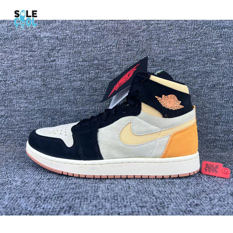Size 8.5 - Air Jordan 1 Zoom Comfort 2 High Muslin Vivid Orange
