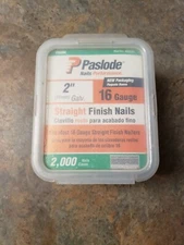 (1-BOX) PASLODE 2,000-COUNT 2-INCH 16-GAUGE STRAIGHT GALVANIZED FINISH NAILS