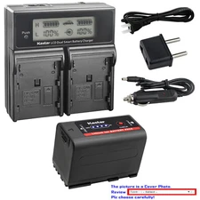 Kastar Battery LCD Fast Charger for Canon XF100 XF105 XF200 XF205 XF300 XF305