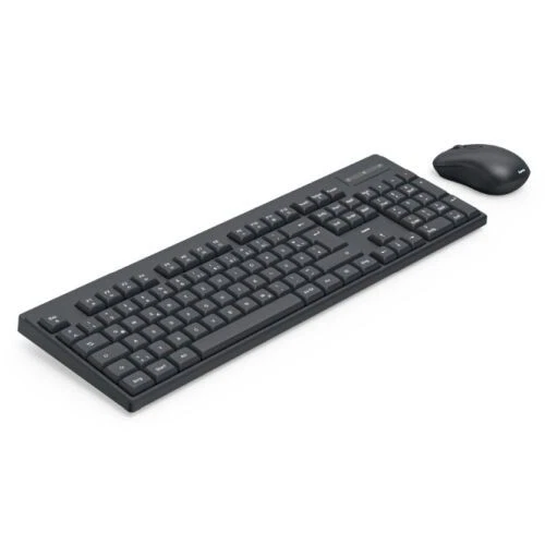 HAMA WKM-100 USB Wireless Keyboard Mouse Desktop Kit - 1200 DPI - AI Assist - Image 3 of 4