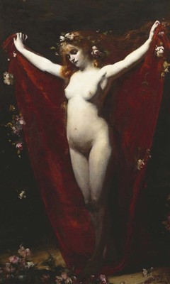 Emile Auguste Carolus-Duran ''Spring'' chest Brown Artwork PAPER or CANVAS Print